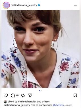 Melinda Maria Star Stunner Hoop Earrings- Taylor Swift